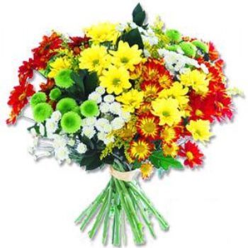 Ankara Eryaman Şentepe Çiçekçi firma ürünümüz rengarenk karışık mevsim çiçek buketi